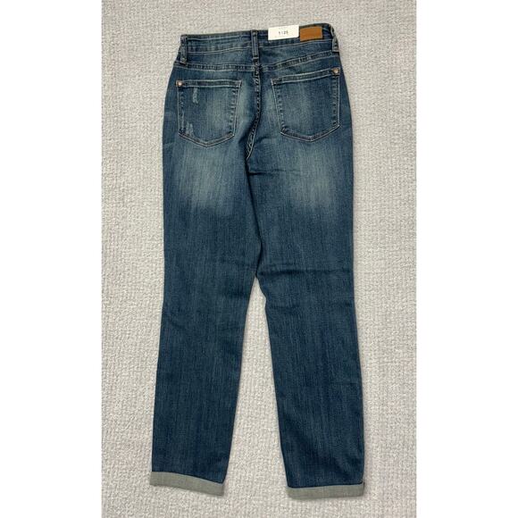 Judy Blue Women's Blue High Waist Boyfriend Jeans Size 1 NWT #65058 - Picture 2 of 3
